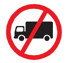 Lorries prohibited